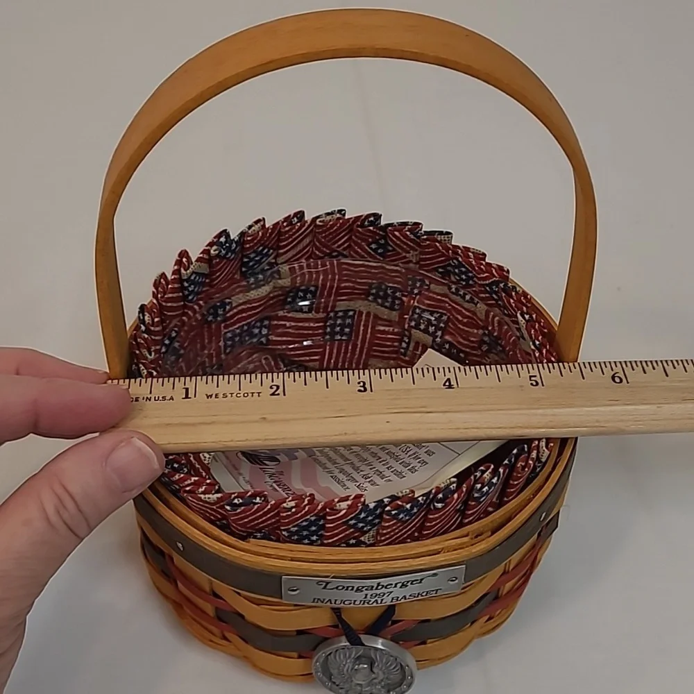 Longaberger 1997 Inaugural Basket with Liner